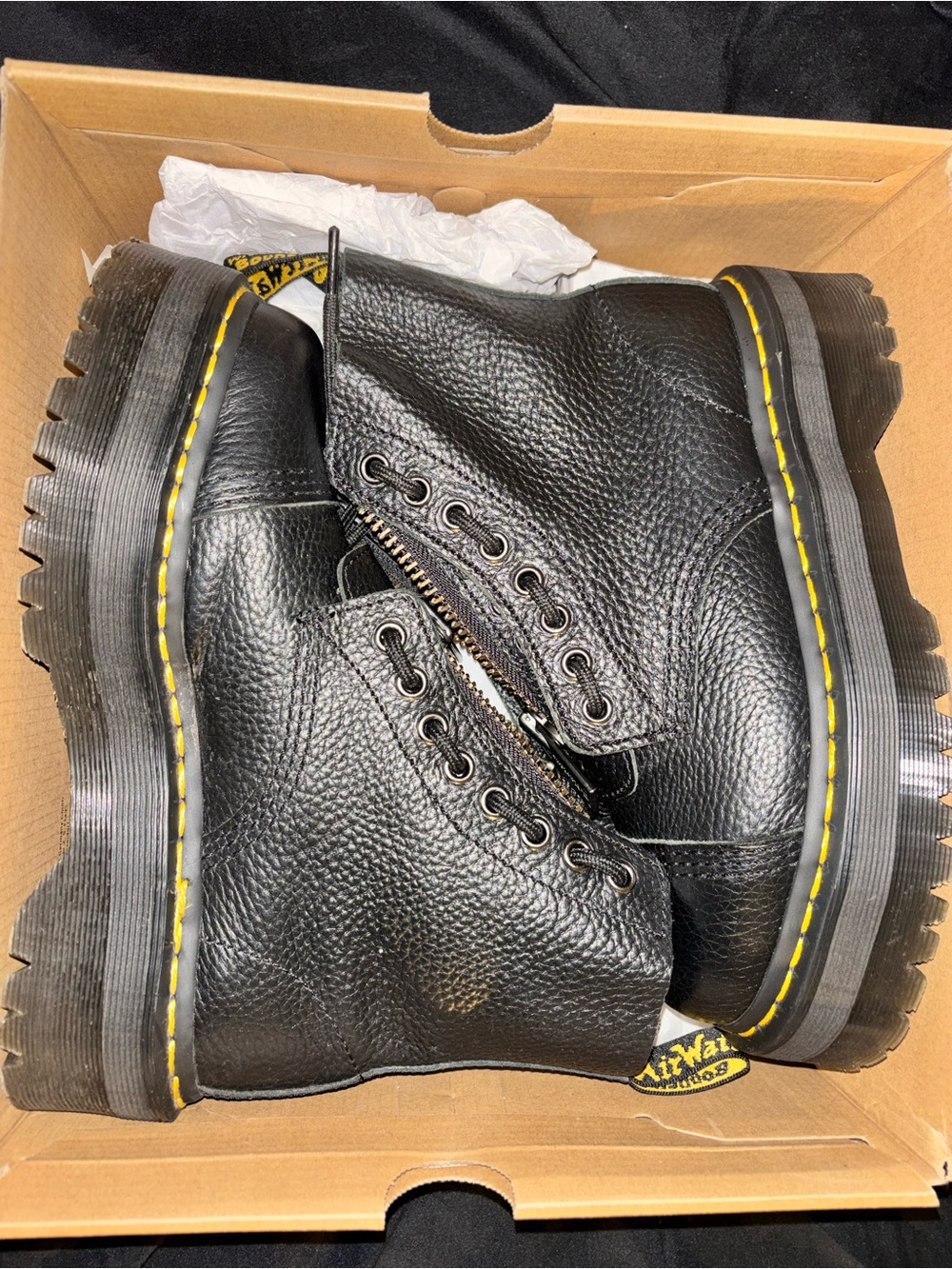 Dr. Martens Black Leather Sinclair Boots
